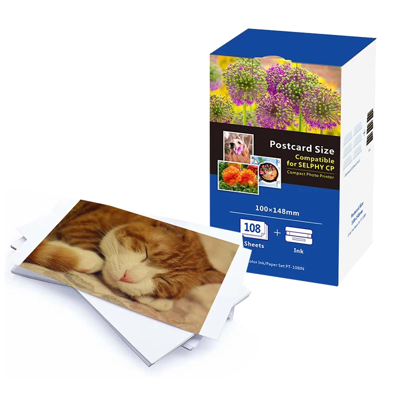 

multiple styles 6 Inch Photo Paper For Canon Selphy CP Series CP800 CP810 CP820 CP900 CP910 CP1200 CP1300 CP1000 Photo Printer