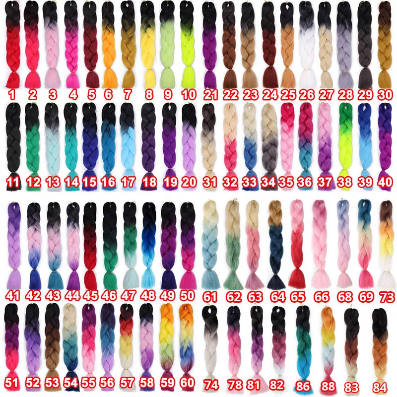 AISI BEAUTY, Синтетические длинные Омбре косички, огромные косички, вязанные, Kanekal, волосы для наращивания, радужные косички, волосы, розовый, блонд