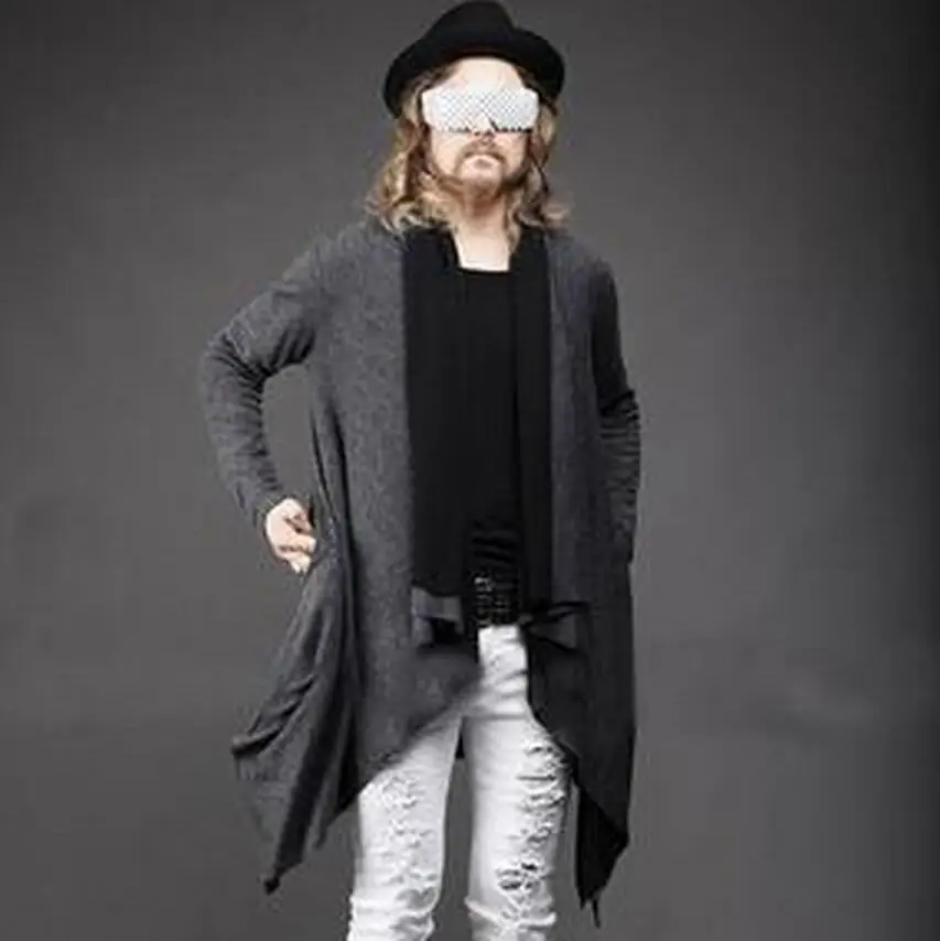 

Clothing Lager Size Free Shipping Men 's Korean Cardigan Long - Sleeved Jacket / S-3xl