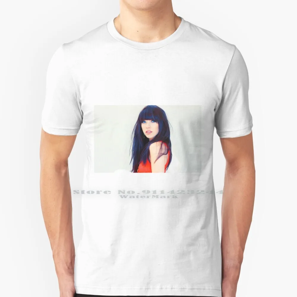 Футболка Carly Rae Jepsen из 100% хлопка Singer Music Pop с короткими рукавами и длинными в