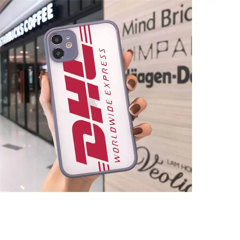 

Hot DHL Express Anniversary Edition Label Phone Cases matte transparent For iphone 7 8 11 12 plus mini x xs xr pro max cover