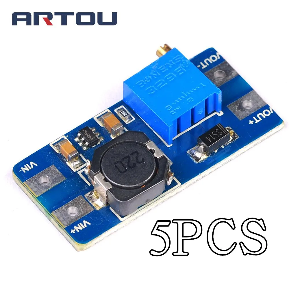 5 шт. усилитель конвертера MT3608 макс. выход 28 в 2 А для Arduino|power module|dc-dc step updc dc |