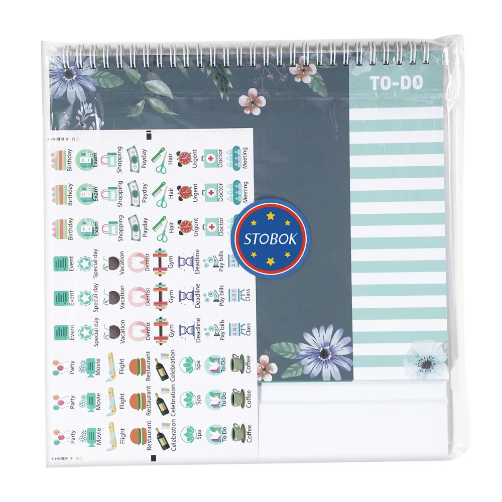 

STOBOK 2021 Desk Calendar 12 Months Standing Calendar Runs from January 2021 to 2021 Daily Planner 2021 Full Year Calendar Bonus