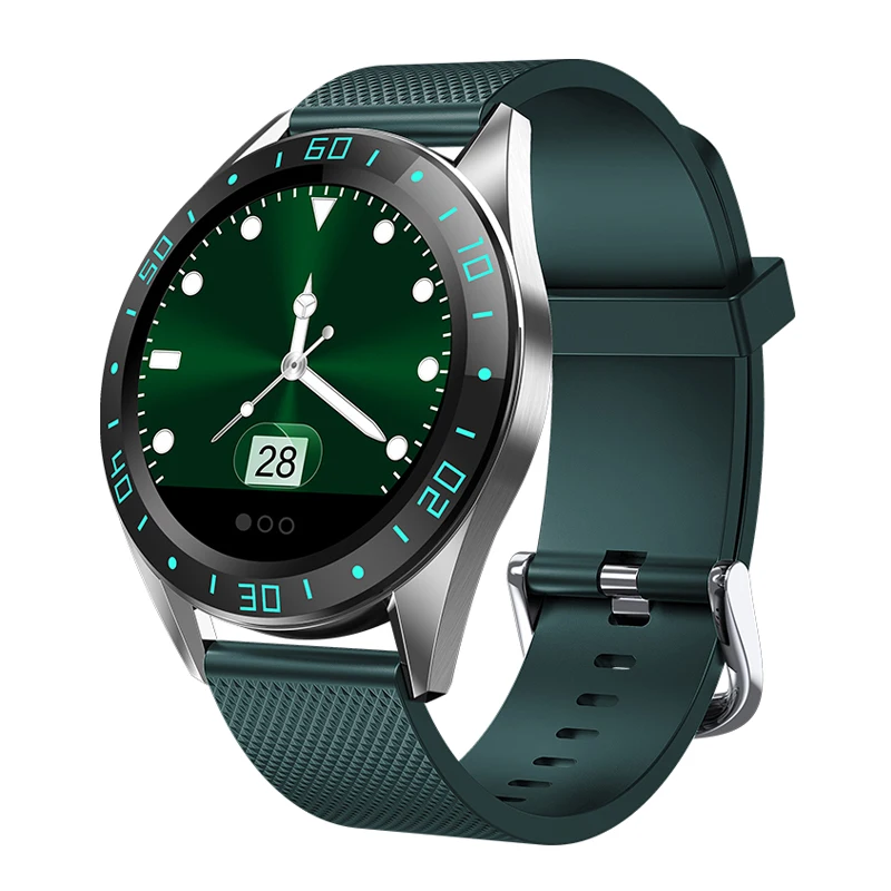 Green ESEED GT105 Смарт-часы для мужчин IP67 Водонепроницаемый 4 UI лицо 1,2 дюймов сердечный ритм кровяное давление вызов сообщение напоминание умные часы - Цвет: Green
