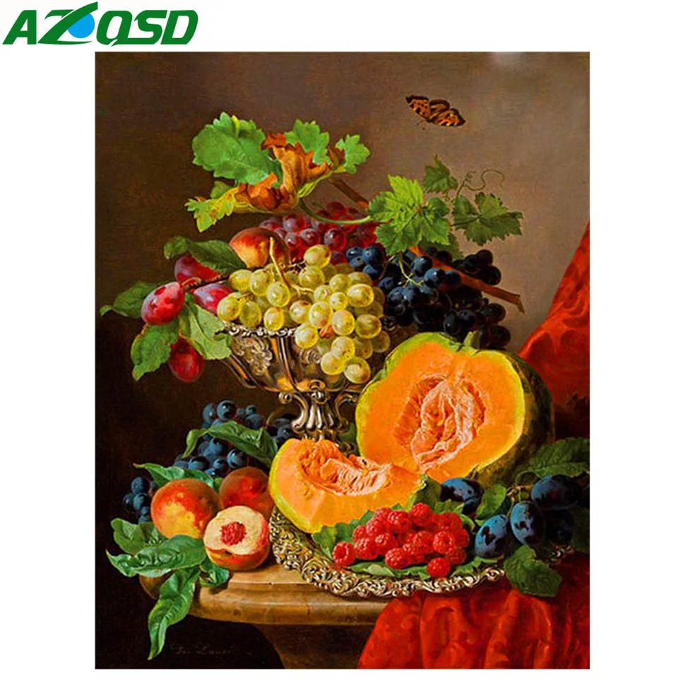 AZQSD Полная площадь Алмазная мозаика цветы Настенный декор 5d алмазная живопись