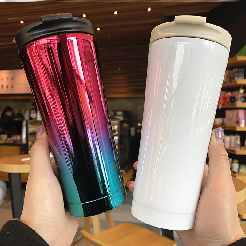 

500 мл термо-колба бутылка градиент фотоэлектрический термос вакуумные бутылки для воды дорожные стаканы кружки высокое качество посуда для...