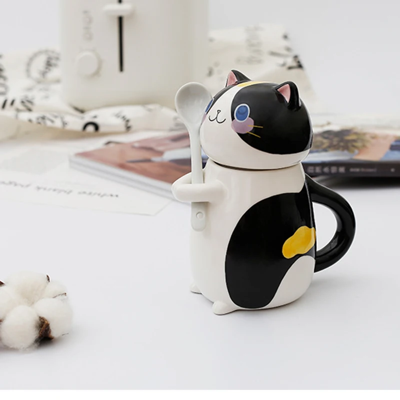 Милые Креативные кружки в японском стиле простые Мультяшные керамические с