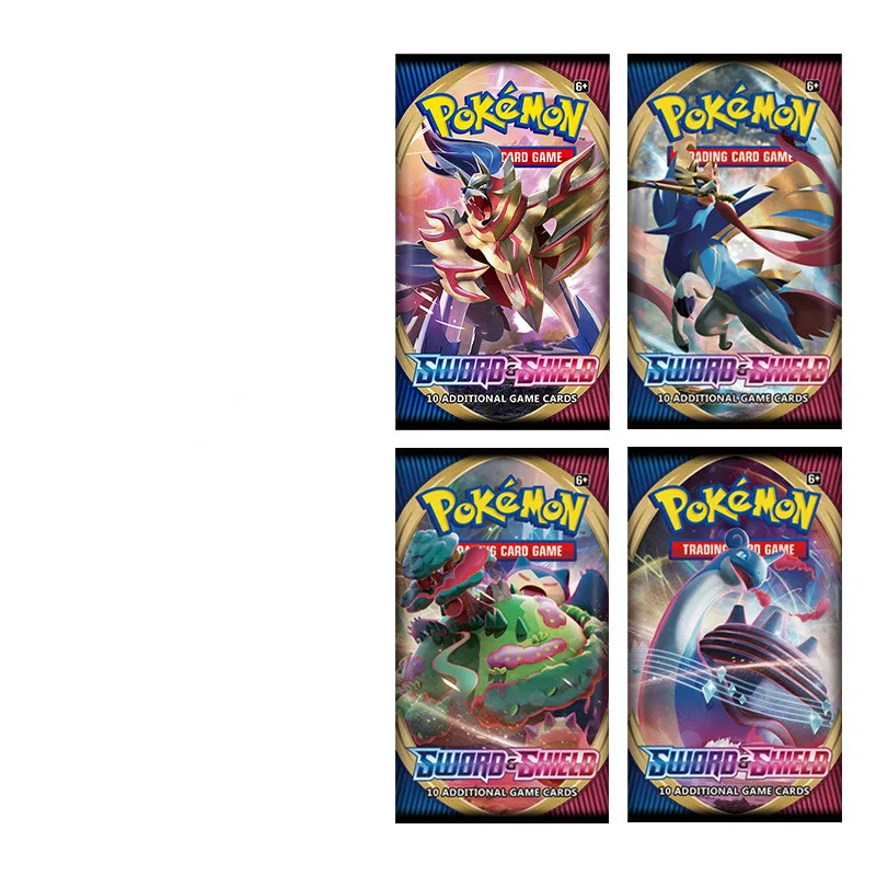 2020 последние 324 шт Покемон меч и щит английские карточки торговая Игра