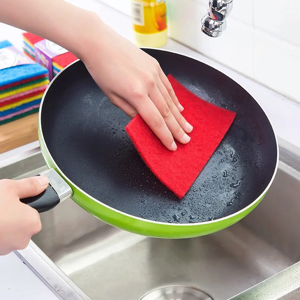 Ежедневный цвет антипригарное масло Чистящая прокладка толстое полотенце для