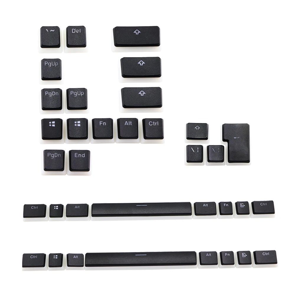 Пудинг pbt Doubleshot подсветка колпачок для ключей молочно черный Corsair STRAFE K65 K70 Logitech G710