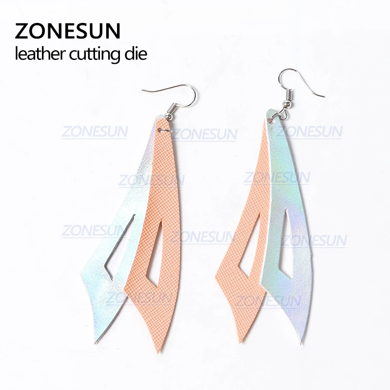 ZONESUN H2 DIY Custom Cutter кожаные серьги для высечки кожаных сережек стальных