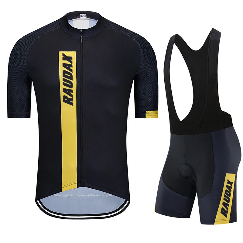 

Summer Short Sleeve Jerseys Cycling Jersey 2022 New Team Raudax Ropa Ciclismo Hombre Cycling Clothing Triathlon Bib Shorts Suit