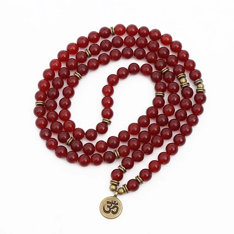 

GVUSMIL New Design Women`s Bracelet Fashion 108 Mala Bracelet or Necklace Natural Stone Yoga Tree of Life Jewelry