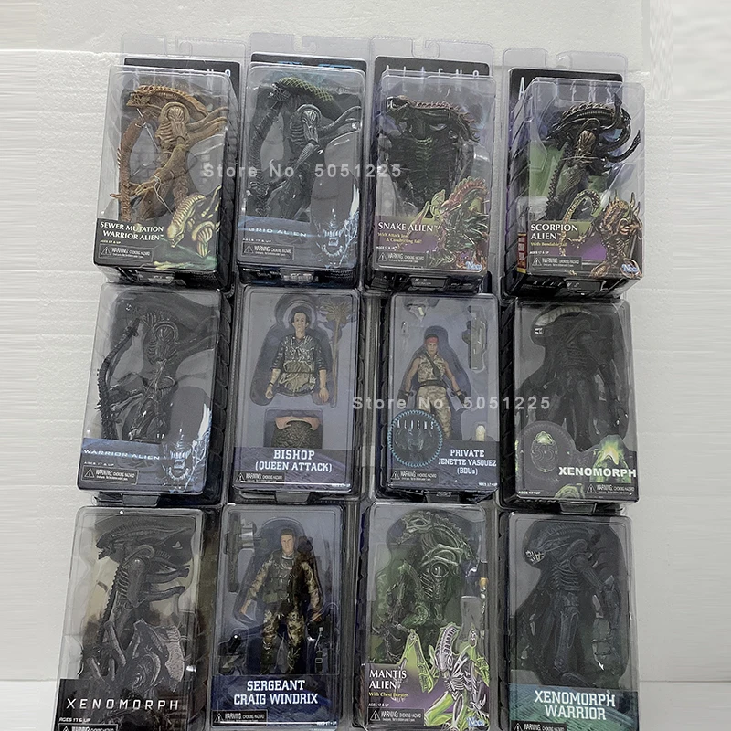 

Alien Figure Scorpion Snake Mantis Gorilla Queen Face Dog Sewer Sergeant Warrior Aliens Xenomorph Figure Stalker Predator Toy