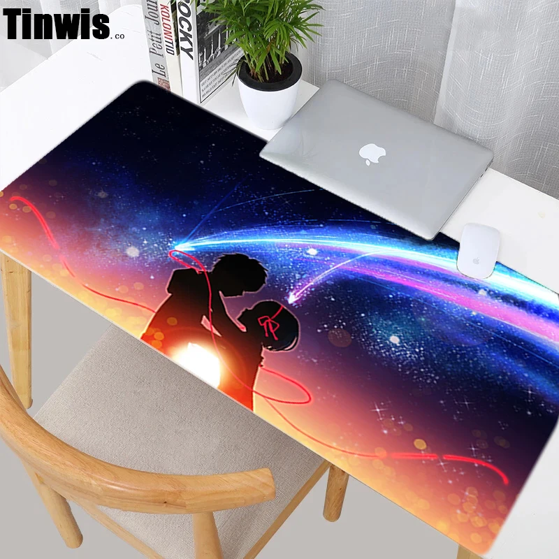 

Your Name Gaming Pad Mouse Speed Laptop Gamer Hot Anime Mats Computer Mat Note Largo Mousepad Carpet Keyboard Desk Large Keycaps