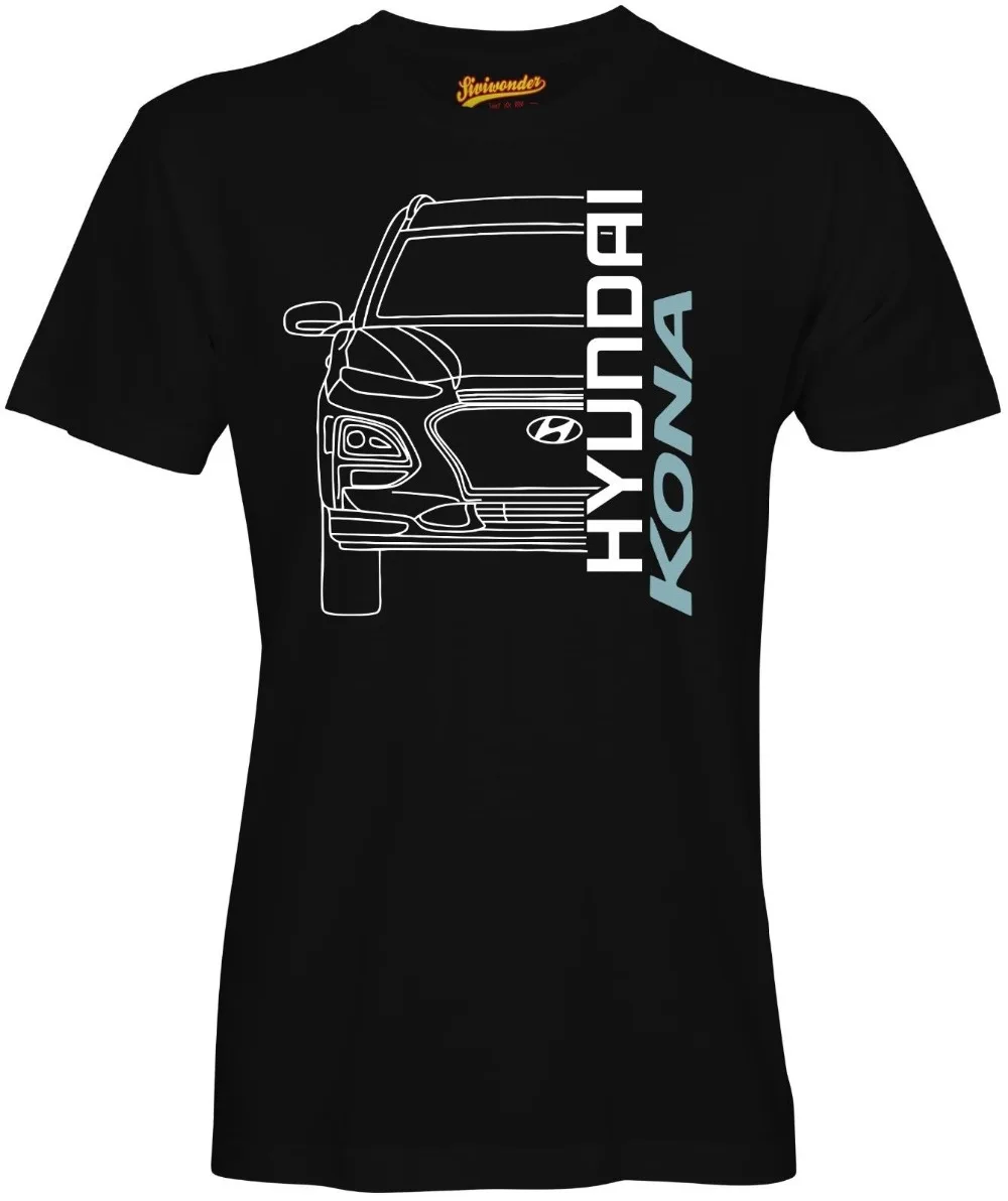 Футболка Hyun Kona Auto Suv 1 0 забавная Мужская модная хипстерская футболка из