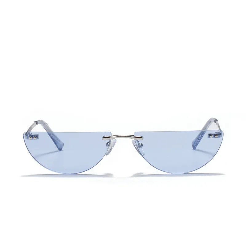 

Seemfly Fashion Rimless Women Men Sunglasses 2020 Retro Sun Glasses Shades UV400 Eyewear Frameless Eyeglasses Mirror Candy Color