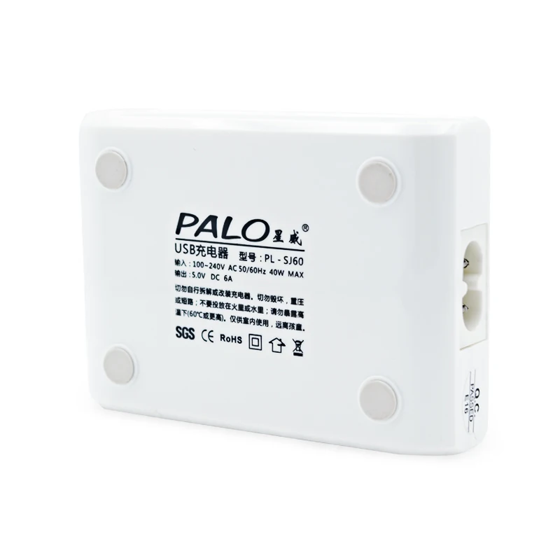 PALO EU US AU UK высокоскоростной 6 портовый Универсальный Micro USB зарядное устройство