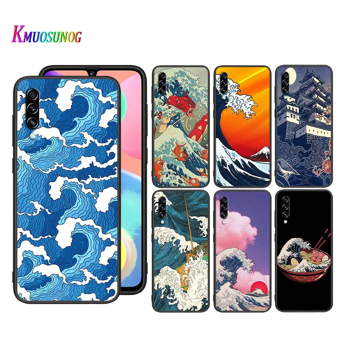 

Japanese Wave Art for Samsung Galaxy A90 5G A80 A70S A70 A60 A50S A40 A30 A20E A20 A20S A10S A10 Black Phone Case