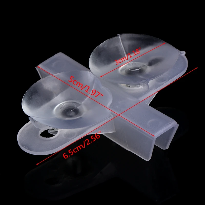 

5pcs Aquarium Fish Tank Divider Suction Cup Divider Plastic Sheet Holder Set New D7WE