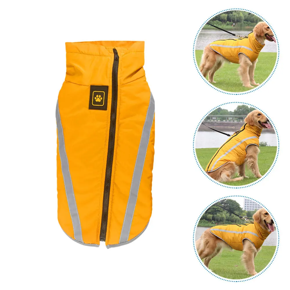 

1pc Windproof Dog Raincoat Dog Rainproof Apparel Dog Costume Winter Dog Coat