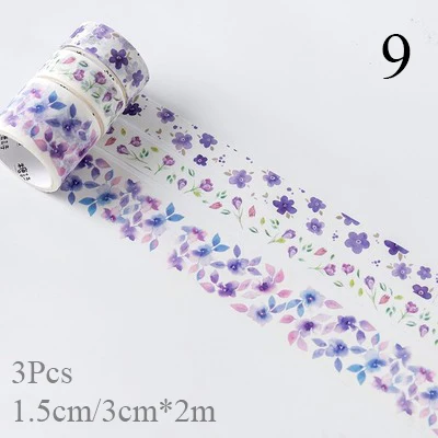 9 3 шт./кор. мультфильм печати лента Washi фрукты клейкой ленты DIY декоративная клейкая лента для дневник в стиле Скрапбукинг фото альбом декор - Цвет: 9