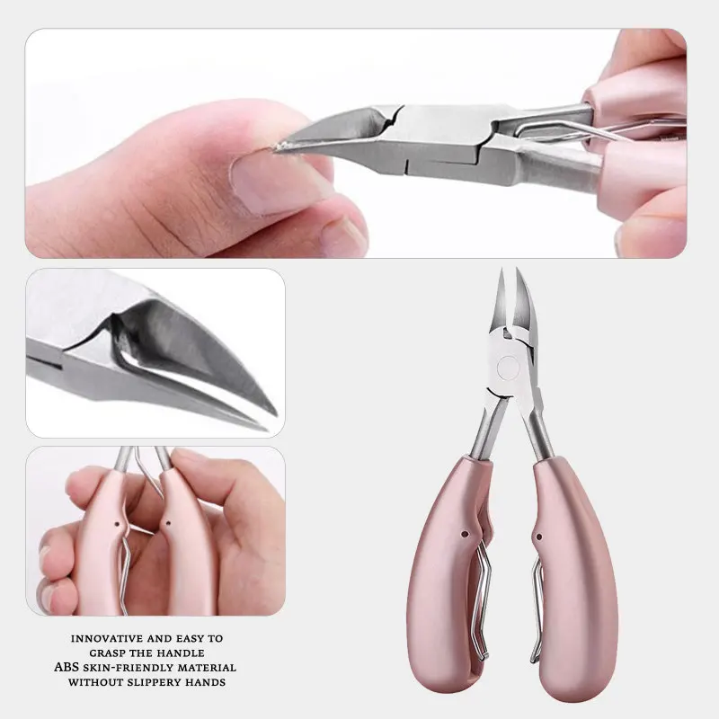 

Nail Clippers Cuticle Cutter Endophytic Nail Clippers Correction Forceps Dead Skin Descaler Stainless Steel Knife Pedicure Tool
