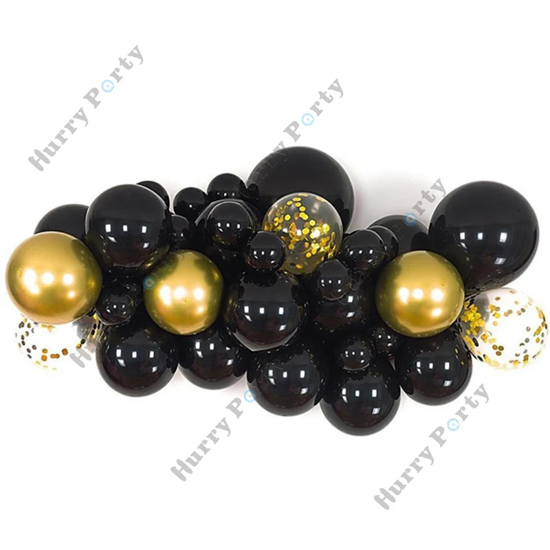 

Birthday Balloon Arch Garland Kit Chrome Gold Confetti Balloons Wedding Party Decoration Baby Shower 1St Anniversary Deco