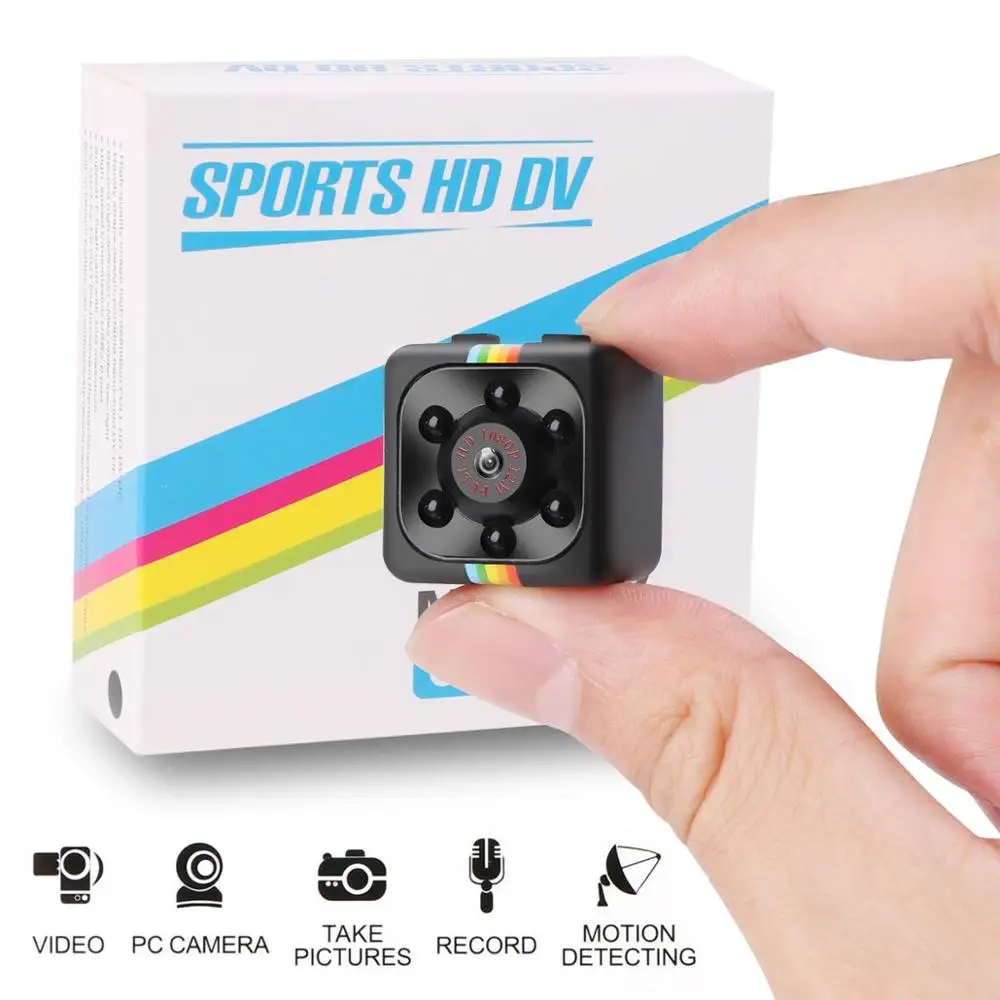 Мини камера DV 1080P 30 кадров в секунду без подсветки с ночным видением|Компактные