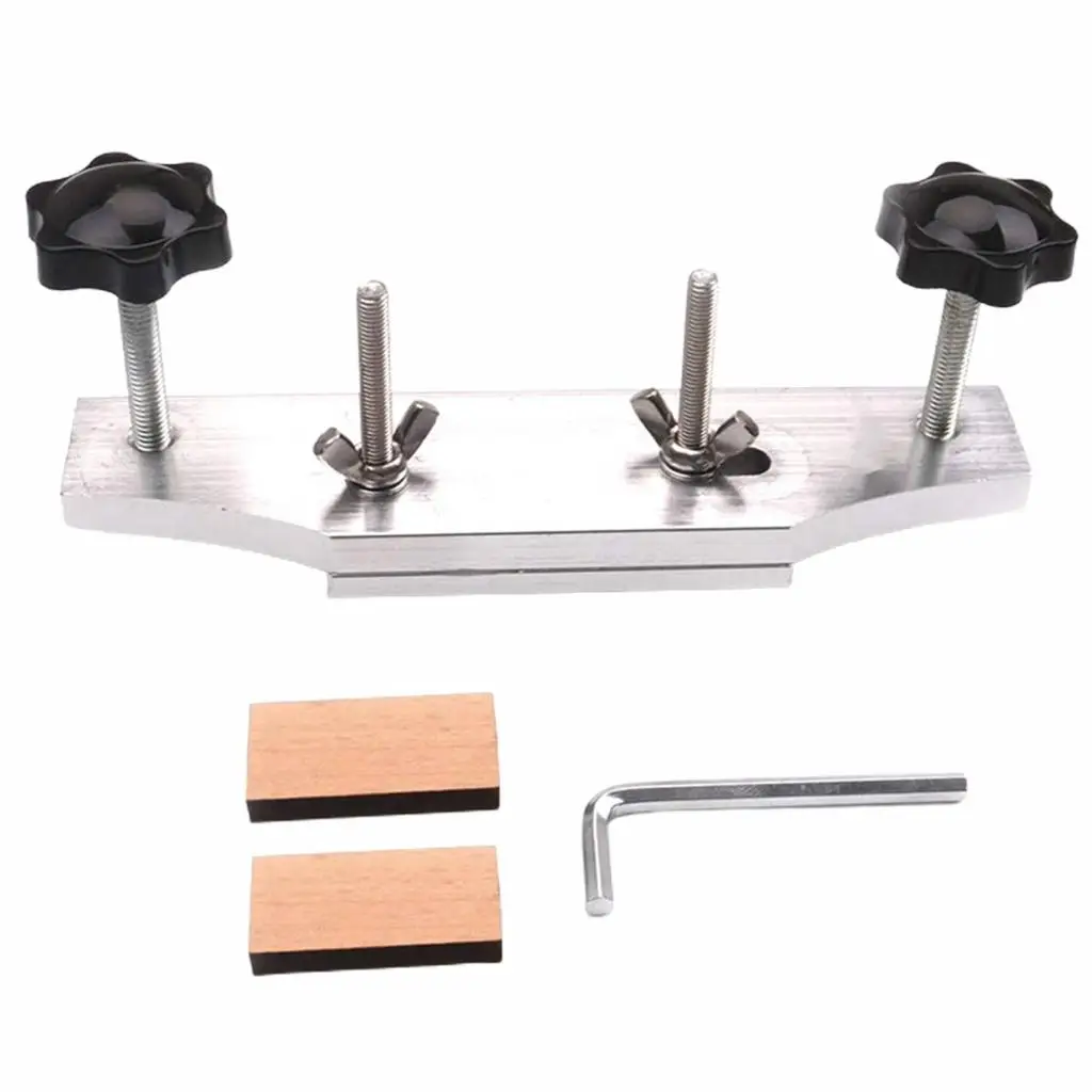 

Guitar Bridge Clamp-Parallel Bridge Spindle Holes Cau Luthier Tool