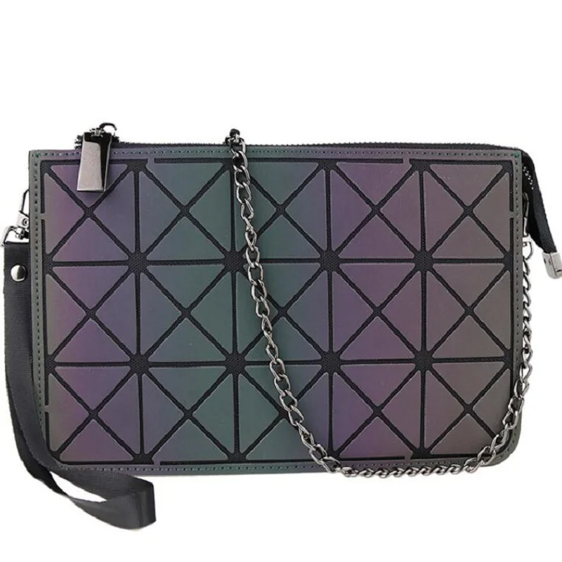 Новая модная женская сумка на плечо с цепочкой клатч светящаяся Bao кошелек