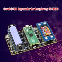 computer office dual gpio expander module replacement usb power connector extension board for raspberry pi pico interface