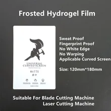 50pcs Frosted Hydrogel Film LCD Screen Protector For All Mobile Phone Blade Cutting Machine Frosted Film TPU Screen Protection