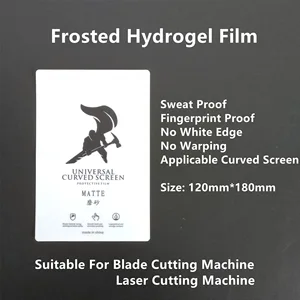 50pcs frosted hydrogel film lcd screen protector for all mobile phone blade cutting machine frosted film tpu screen protection free global shipping