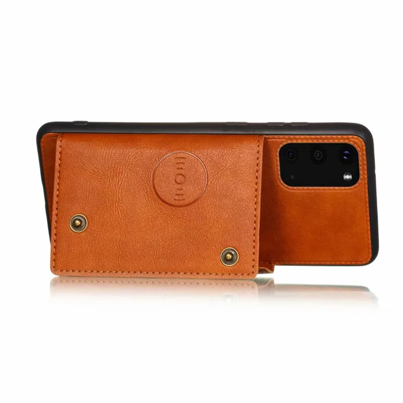 Чехол подставка из искусственной кожи для Samsung Galaxy S21 S20 Ultra S10 S9 S8 J4 J6 Plus Note 20 9 10 Lite A6
