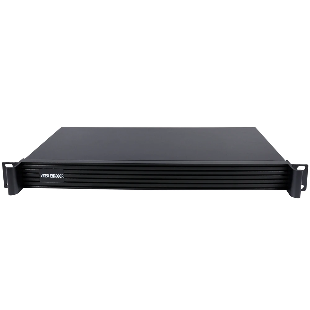 1U 4 Каналы HEVC H.265 H.264 CVBS к IP видео потоковый кодировщик SD HD кодер IPTV с HTTP UDP RTSP HLS RTMP