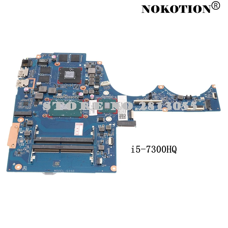 Материнская плата Nokotion 914771-601 914771-001 для ноутбука HP Pavilion 15-AX 15-BC DAG35DMBAD0 G35D GTX1050 2 Гб