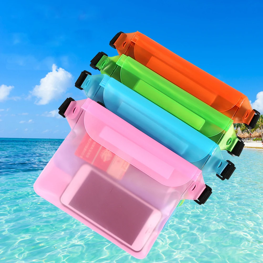 

PVC Waterproof Waist Bag Beach Swimming Shoulder Pack Touch Screen Mobile Phone Pouch Case Cover for Diving Outdoor Sports