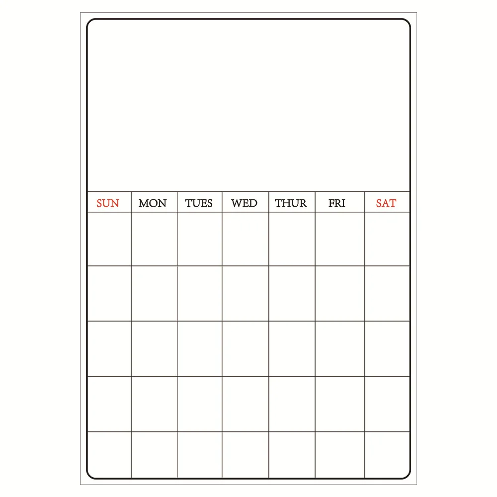 

A3 Magnetic Whiteboard Monthly Plan Whiteboard Refrigerator Magnet Flexible Daily Board Blackboard Calendar Sticker