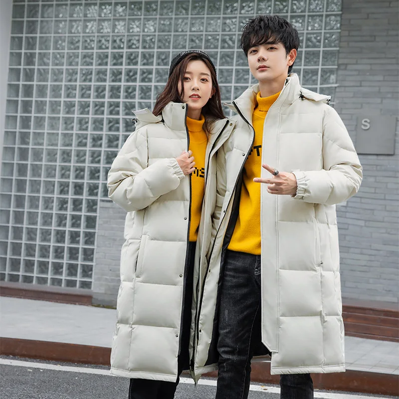 

Essentials Oversized Men's and Women's Down Jacket Couple's White Duck Down Thickened Cold Proof and Warm Winter Coat 2021 NEW