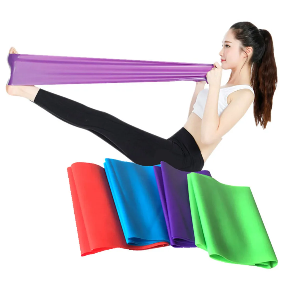 Child Resistance Bands Yoga Stretch Strap fitness Exercise Equipment Pull Rope Fitness Stretching Belts training | Спорт и