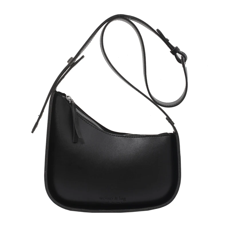 

Irregular Small Pu Leather Shoulder Bags for Women 2021 Fashion Branded Solid Color Handbags and Purses Designer Crossbody Bag