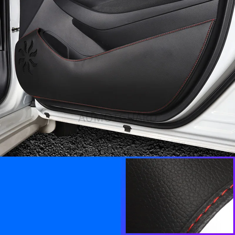 Кожаный черный защитный коврик с боковыми краями защитные противоударные