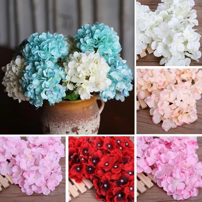 Искусственный букет гортензии цветы для дома искусственный цветок свадебной