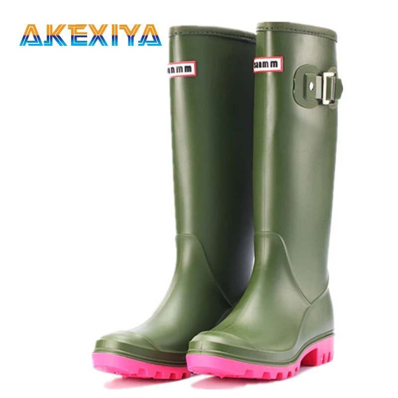 

Fashion Women's Rain Boots Rubber Waterproof Women's Wellies Outdoor Non-slip Women's Winter Boots Women's Garden Work Boots