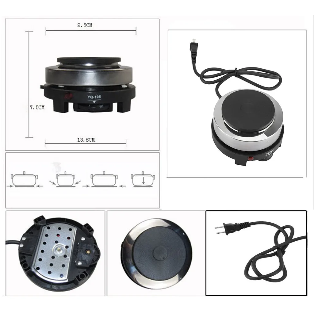 

Anjielosmart Portable Mini Electric Stove Multifunction Coffee Tea Heater Plate Mocha Heating Furnace Coffee Cup Warmer