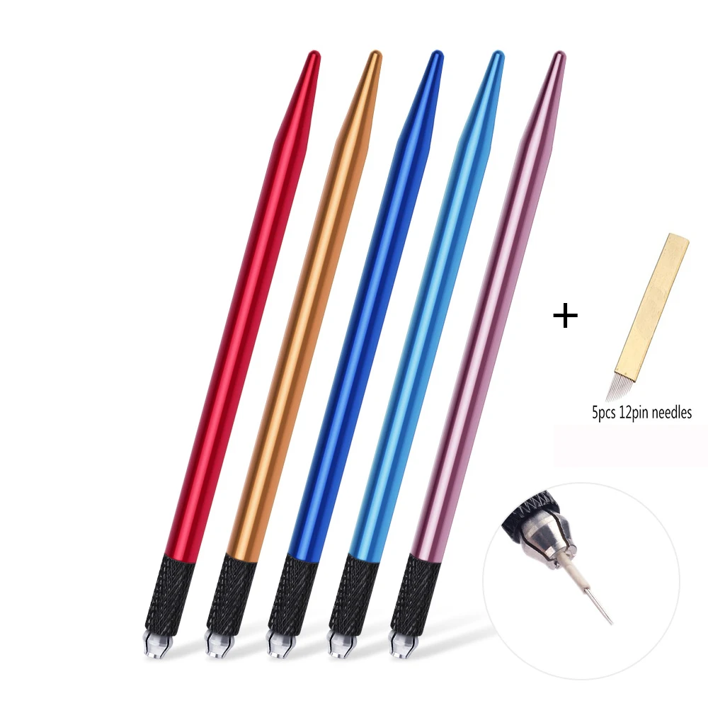 Ручка для микроблейдинга татуировки 1 шт. ручка перманентного макияжа с иглой