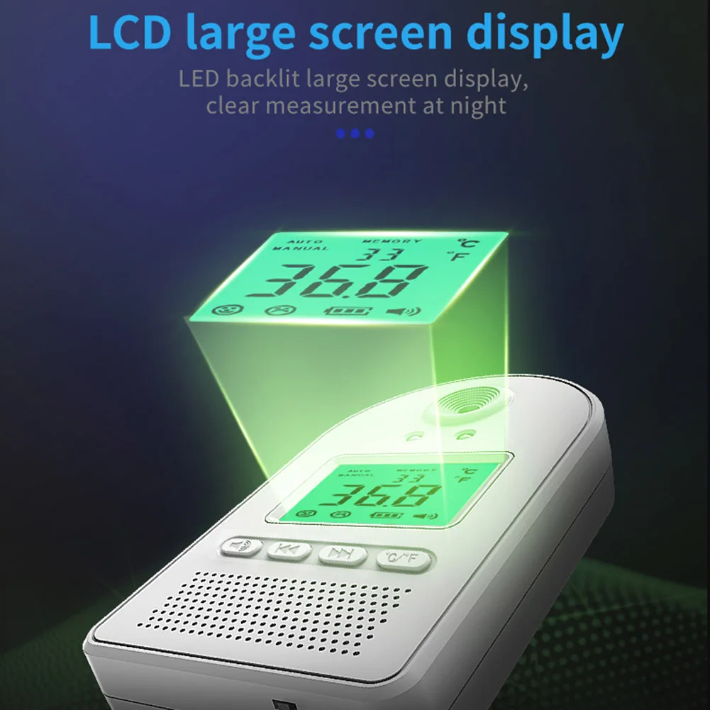 

Non-contact Infrared Temperature Wall Mount Smart Sensor Automatic Temperature Detector with Digital display Alarm L5