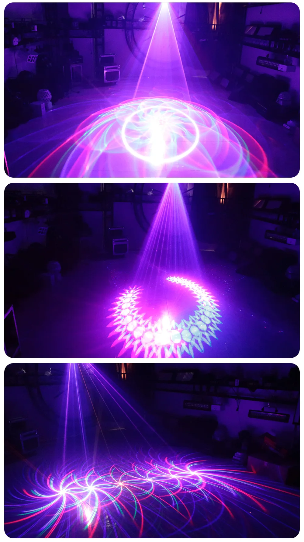 Cabeças de Cor Seis Cheia Laser Scaning Efeito Feixe Projetor 10ch Dmx512 dj Discoteca Música Interior Festa Barra Dança Piso Luz 8 Computers & Electronics