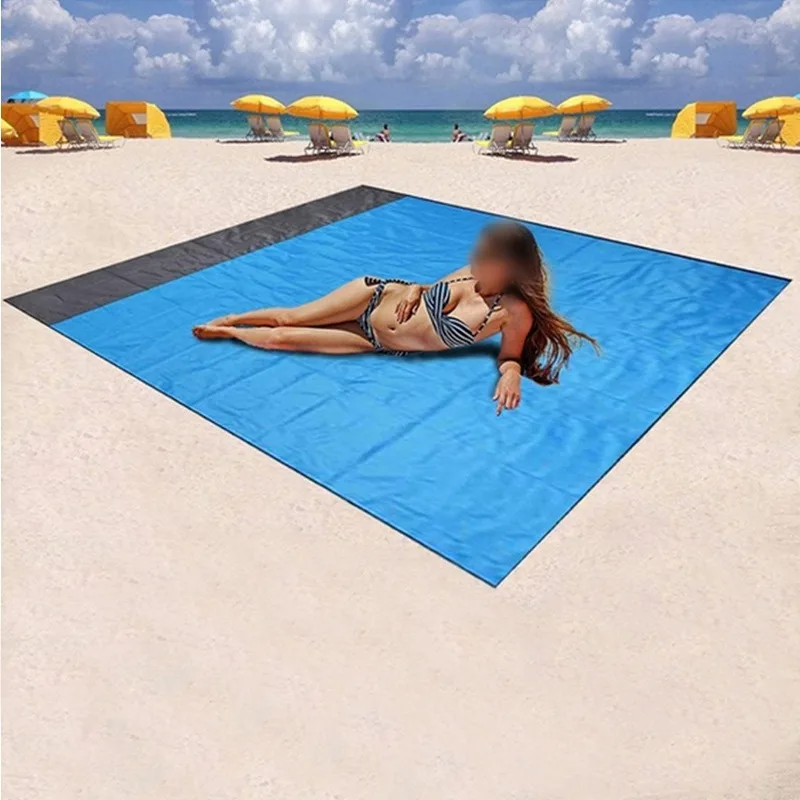 

1PCS Pocket Picnic Mat Outdoor Camping Beach Mat Waterproof Plaid Polyester Picnic Blanket Large Portable Summer Beachtowel